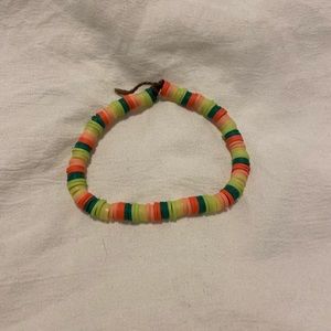 watermelon themed clay bead bracelet!